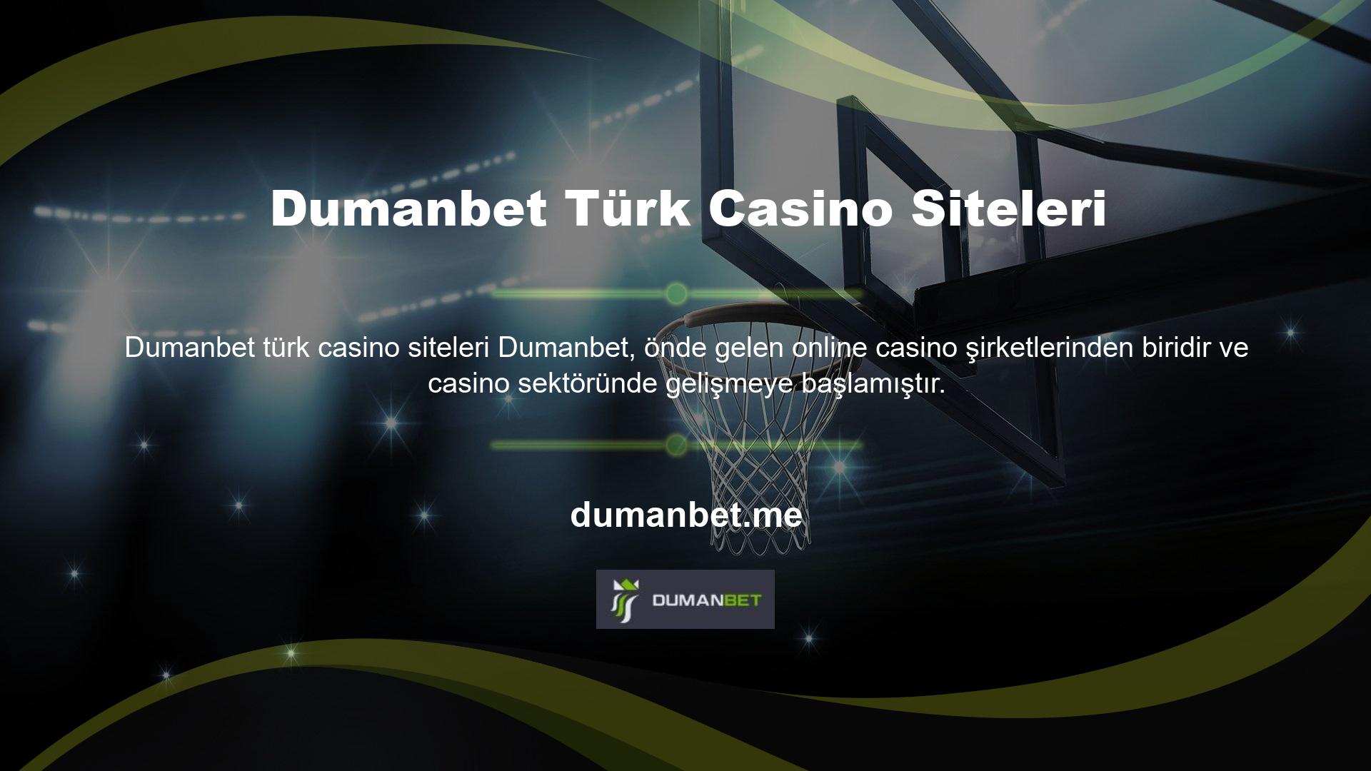 Dumanbet, Türkçe versiyonun eksikliklerine rağmen oyunların kalitesini dengelemek için yakın zamanda casino web sitesini Türkçe'ye çevirdi