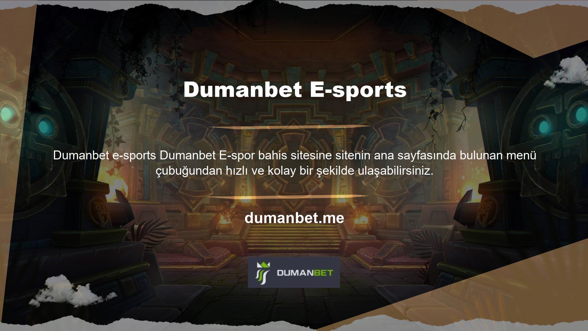 Sitenin E-spor seçenekleri arasında Counter Strike, Dota, Starcraft ve League PF Legends gibi oyun seçenekleri yer alıyor