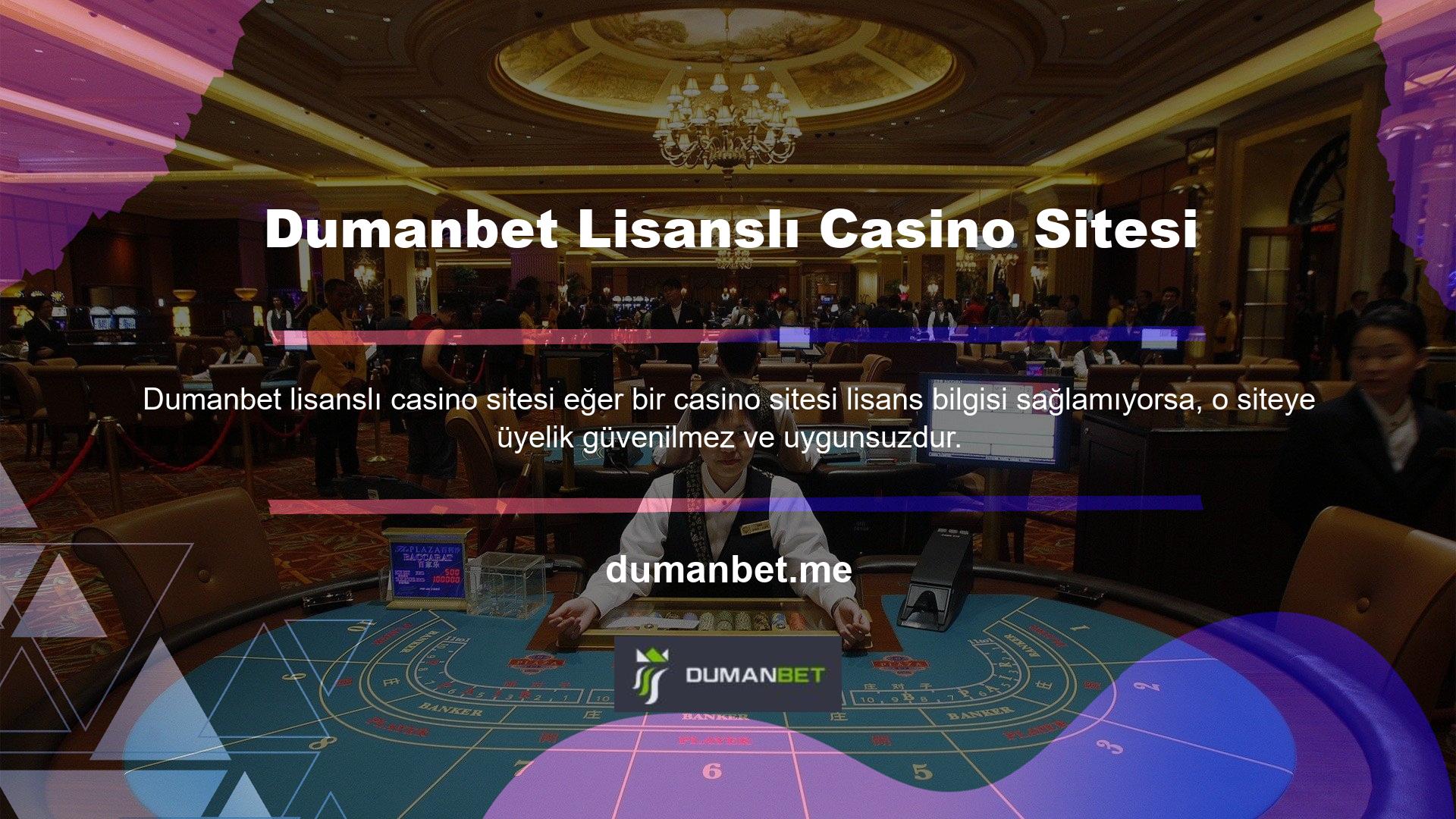 Casino sektöründe Dumanbet lisanslı casino web sitelerini ödeme yöntemi olarak kullanan yüzlerce bahisçi var